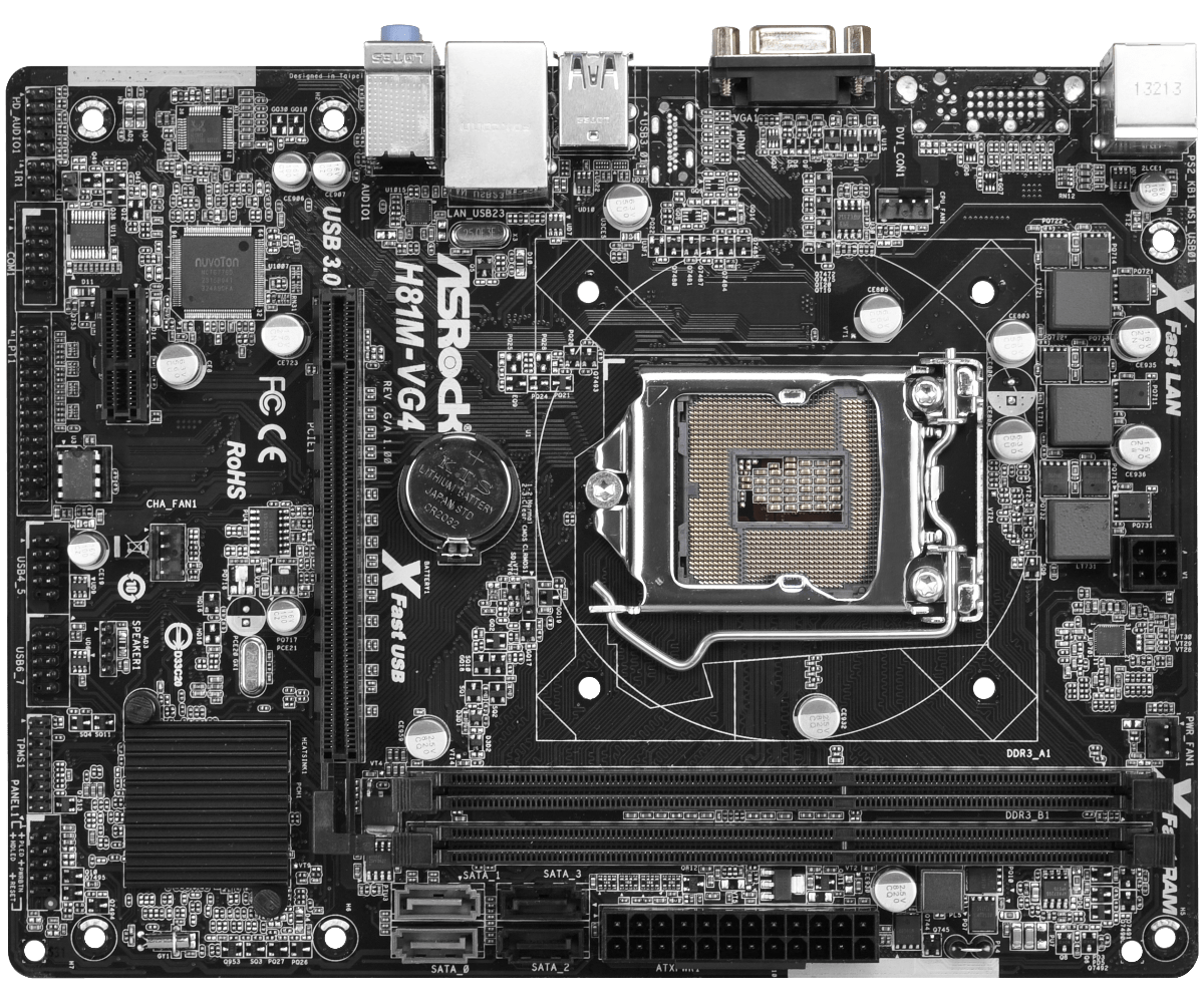 Placa Madre - Asrock H81M-VG4